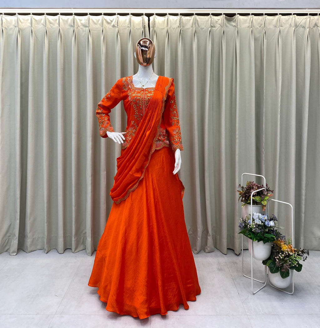 LEHENGA SAREE TRENDING DESIGN