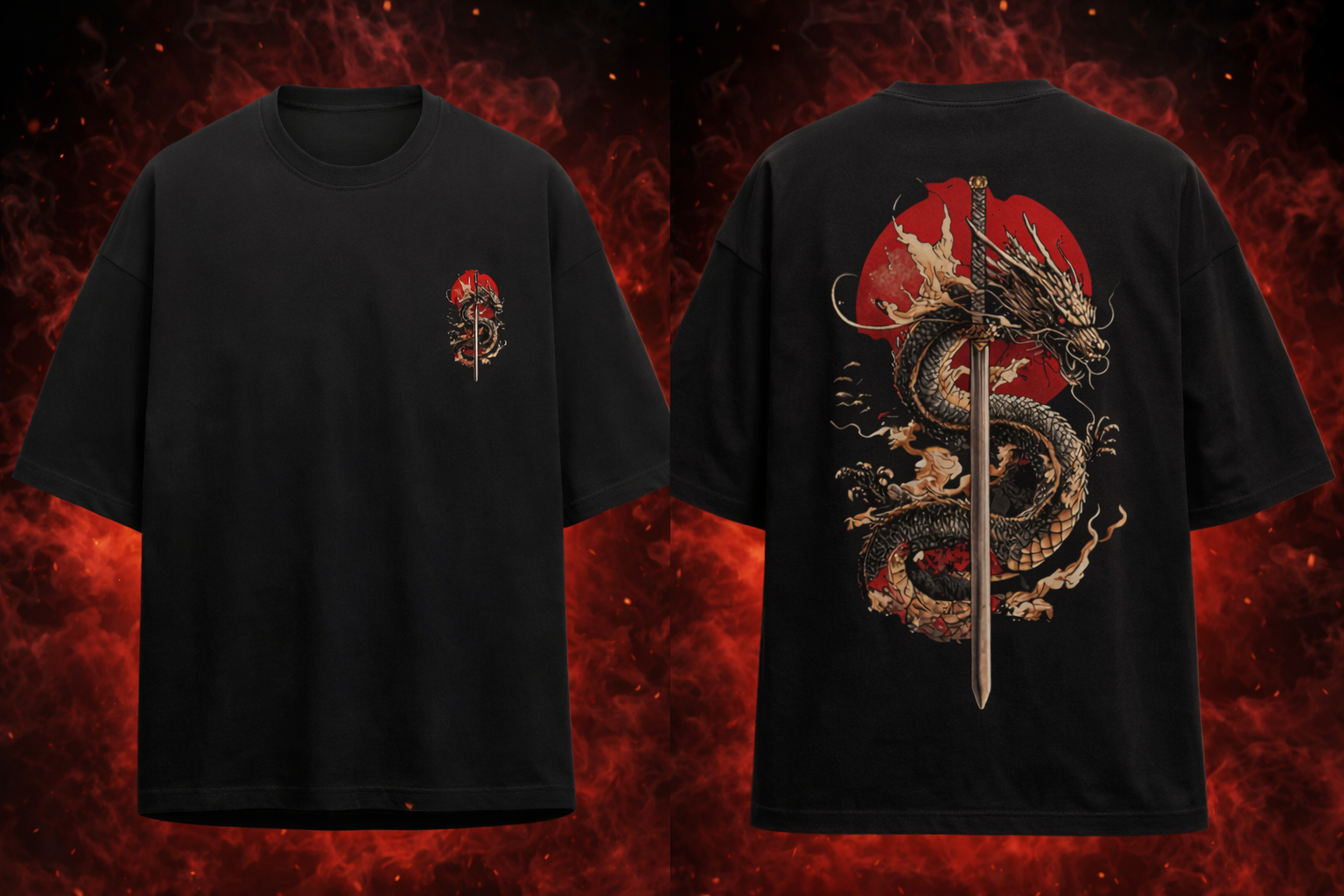 Dragon Oversize T Shirt