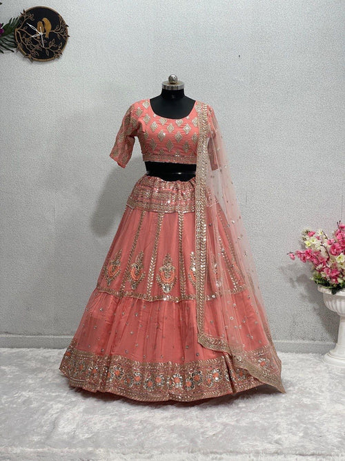 ATEST GEORGETTE LEHENGA CHOLI