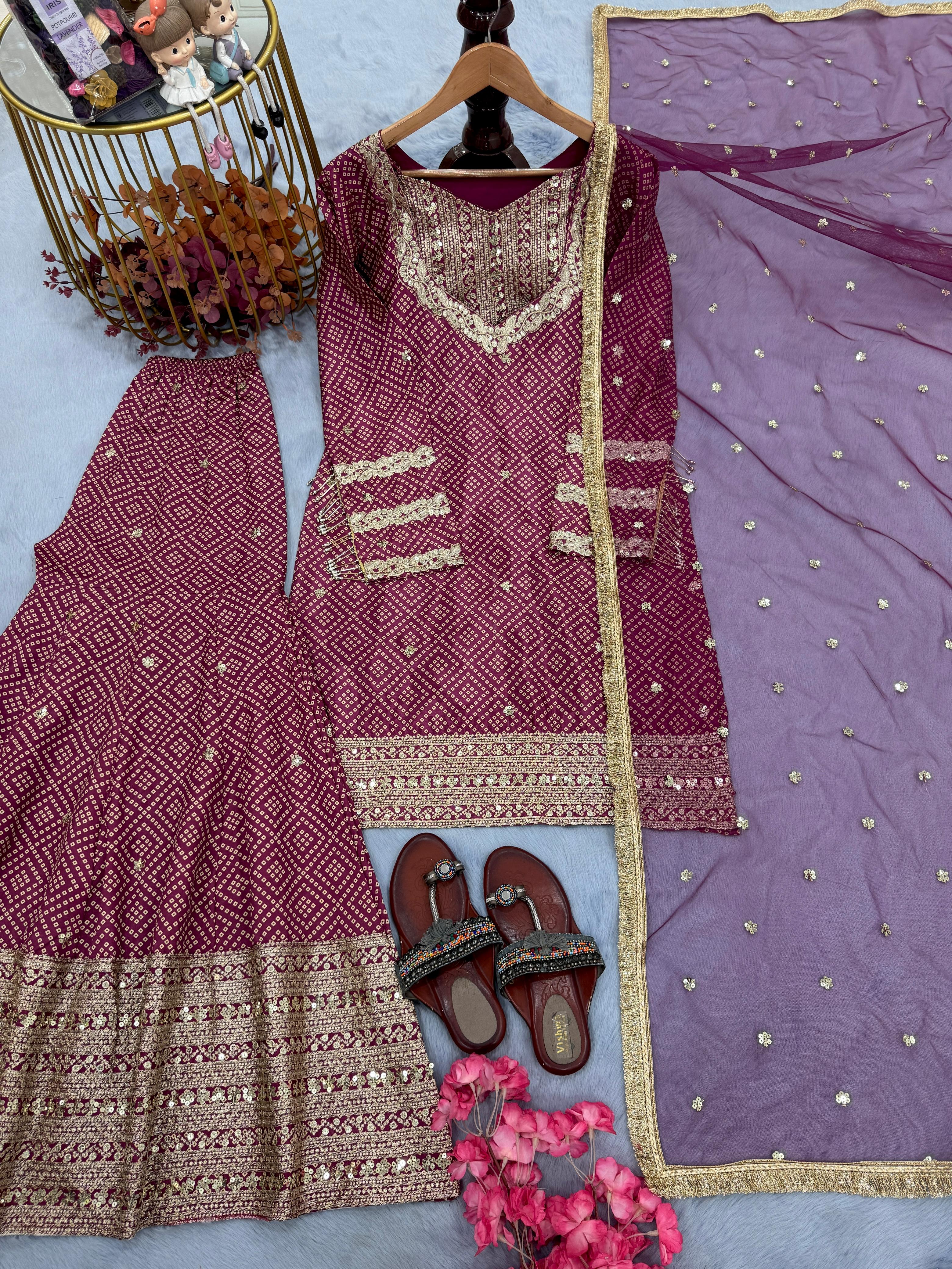 DESIGNER PLAZZO SUITS