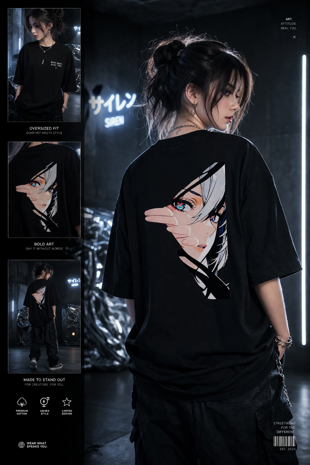 Unisex Terry Oversized Tee
