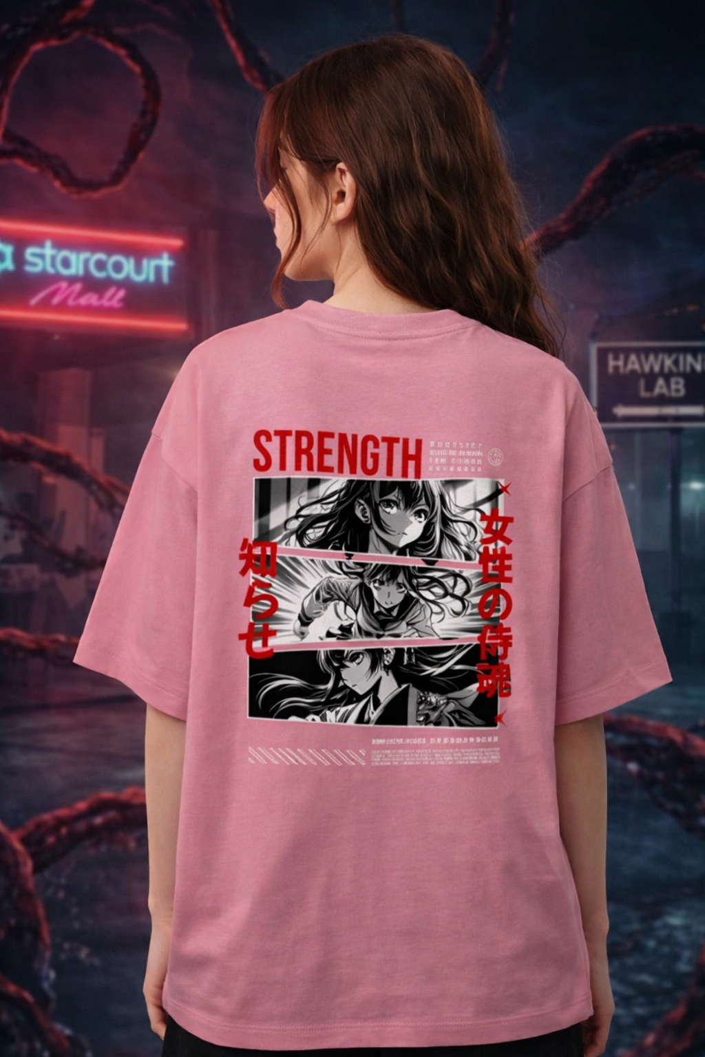 Girls Oversized Genz T Shrit