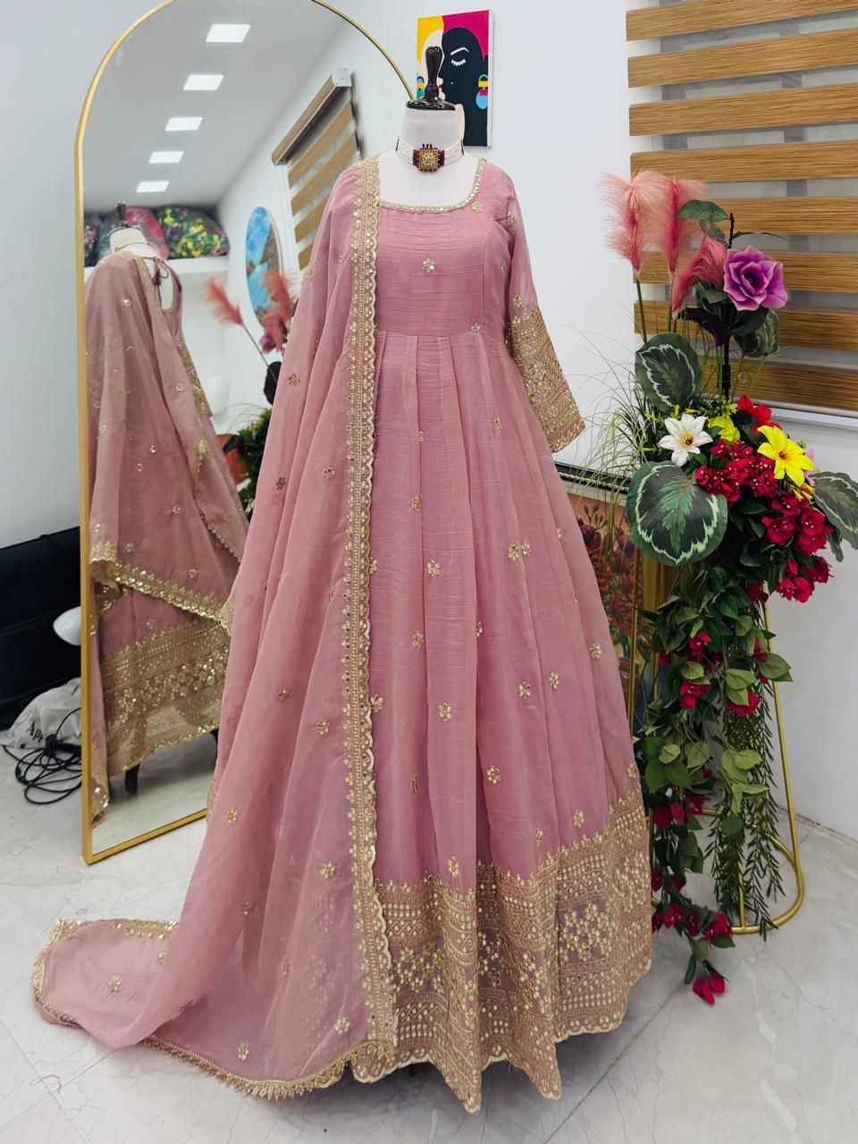 PINK PARTYWEAR GOWN